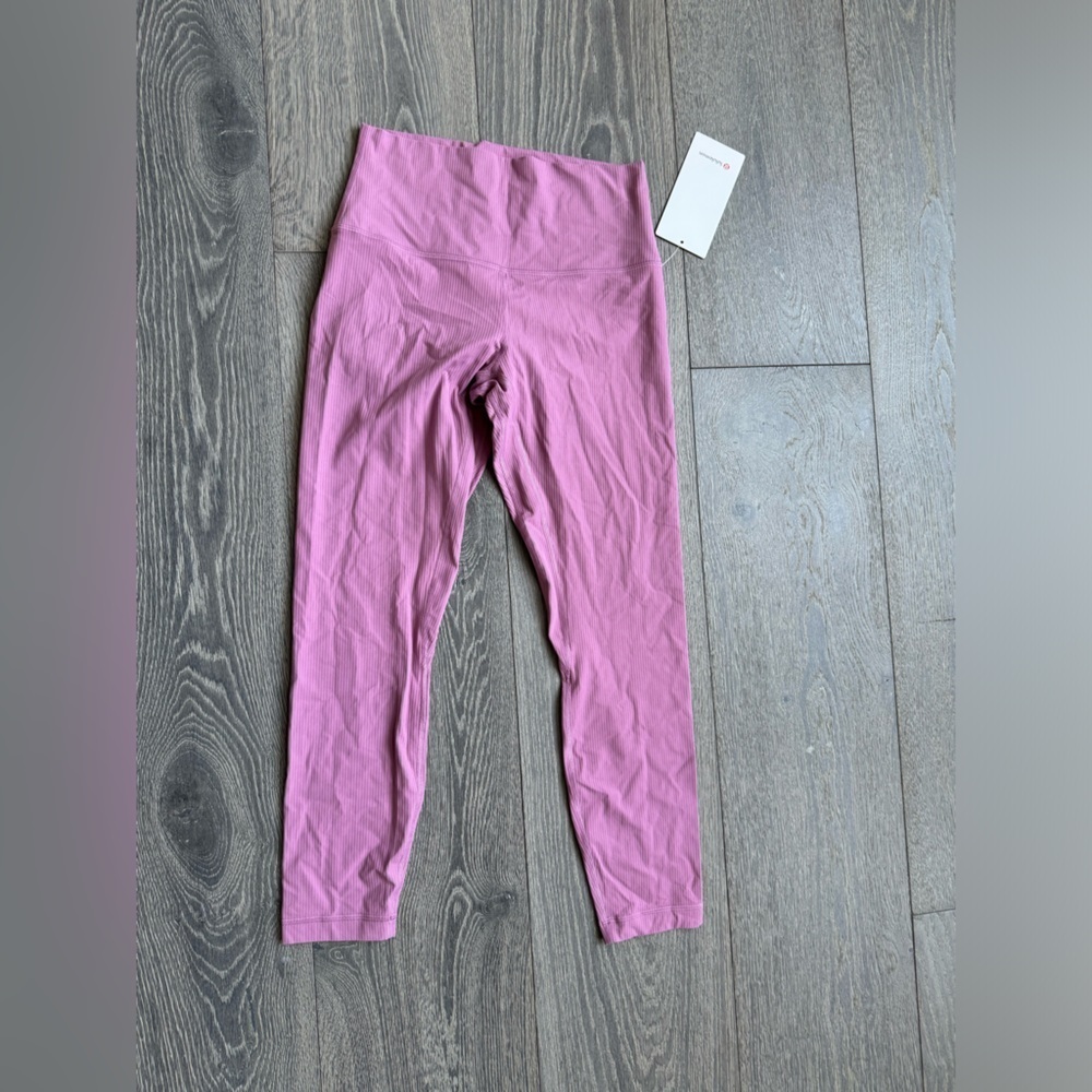 Lululemon Align Ribbed High-Rise Pant 25" in Velvet Dust Size 8